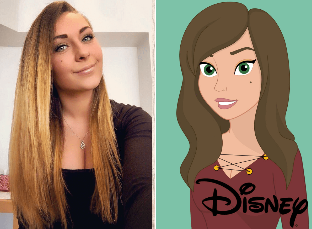 pic Famous Brown Hair Female Cartoon Characters this girl drew herself in the style of