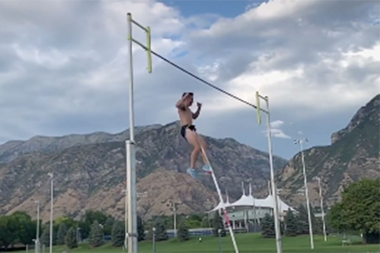 Download pole vaulter images and photos. Pole Vaulter Photo - Pole Vaulter Suffers Injury After Pole Pierces His Scrotum People Com