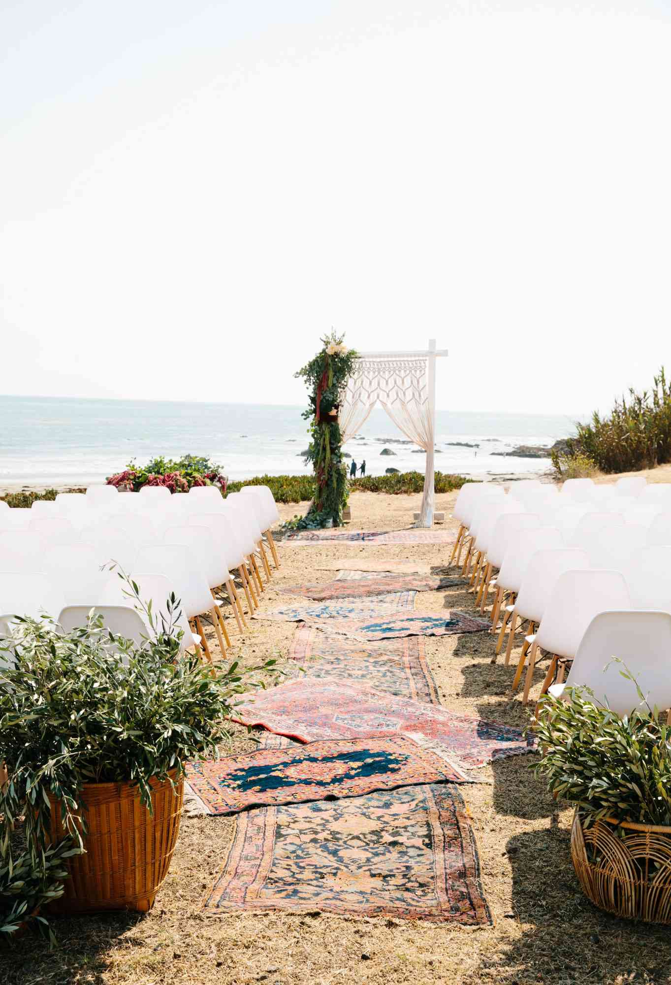 It is a day that is seen as the endorsement day. A Bohemian Wedding Trend We Re Loving Ceremony Aisles With Rugs Martha Stewart