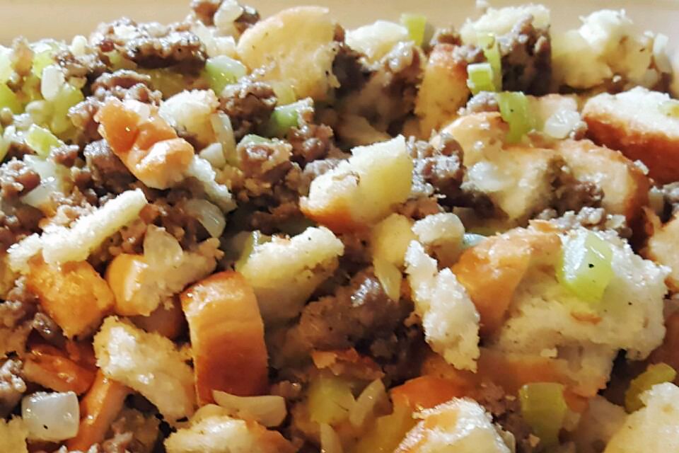 How blessed you are to still have your dad. Sausage Stuffing Recipe Allrecipes
