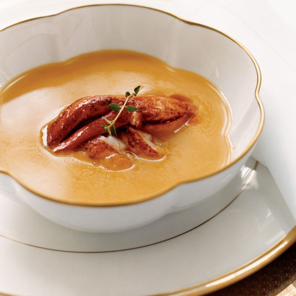 Start by melting 6t butter and sauteeing a small diced onion. Pumpkin Soup With Creole Lobster Recipe Allison Vines Rushing Slade Rushing Food Wine