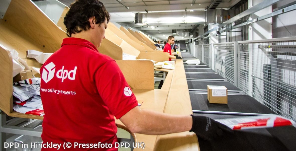 Dpd paketzentrum hinckley