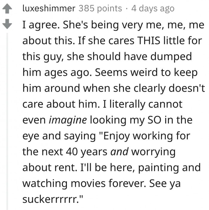 Girlfriend asks reddit if she should still expect her boyfriend to split rent after she inherits