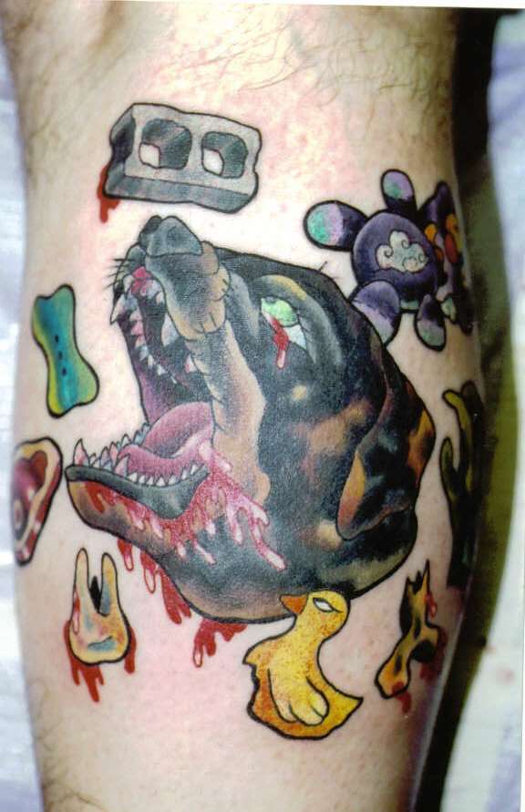 Angry Rottweiler Tattoo 891_x_576_jpg