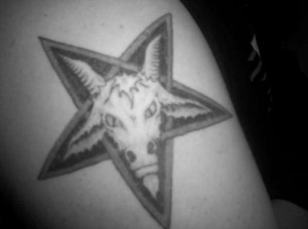 Satanic Goat's Head/Pentagram Tattoo 446_x_600_jpg