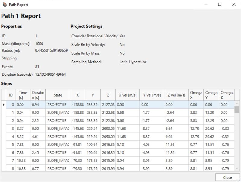 Rocfall3 Documentation Rock Path Information - Beautiful Desktop Colorful Textures | Free Download