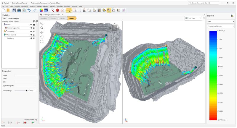 Rocfall3 Tutorials 1 Getting Started Tutorial - Dark Textures - Modern Full HD Collection