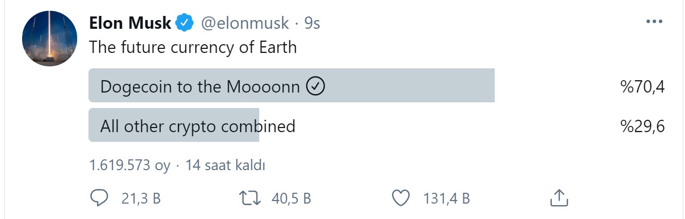 elon-muska Elon Musk’tan Dogecoin anketi: O ve diğerleri