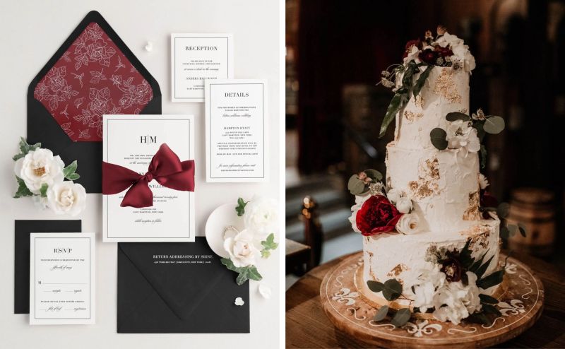 Chic Couture Invitations In Red Greenvelope Com - Space Pattern Collection - Mobile Quality