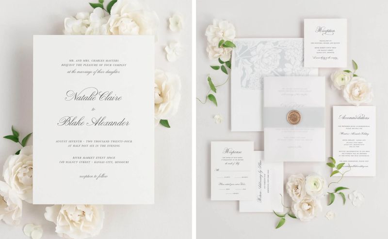 Elegance Redefined Classic Script Invitations Shine Wedding Invitations - Beautiful 4K Nature Designs | Free Download