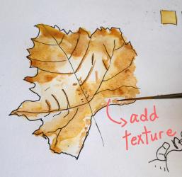 depth create watercolor painting skillshare leaf areas