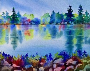 watercolor paint water reflections landscape painting learn skillshare beginners both class well