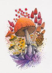 mushrooms paint ink watercolors mushroom painting watercolor play colorful skillshare cosy chilly autumn those something class days perfect want classes