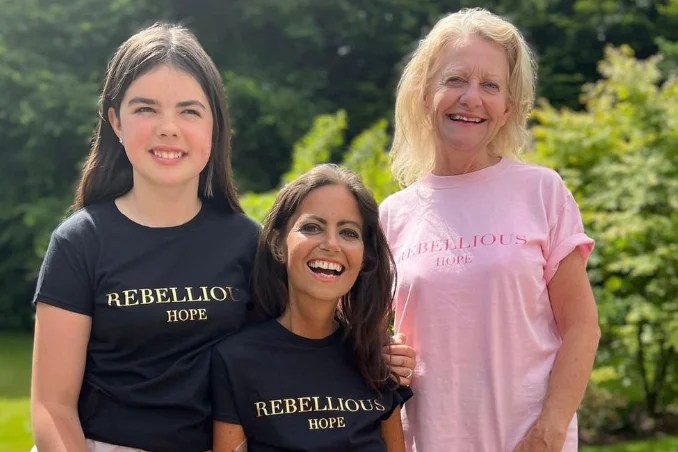 Bowelbabe : Dame Deborah James And Her Daughter Model T Shirts For Bowelbabe Fund Evening Standard