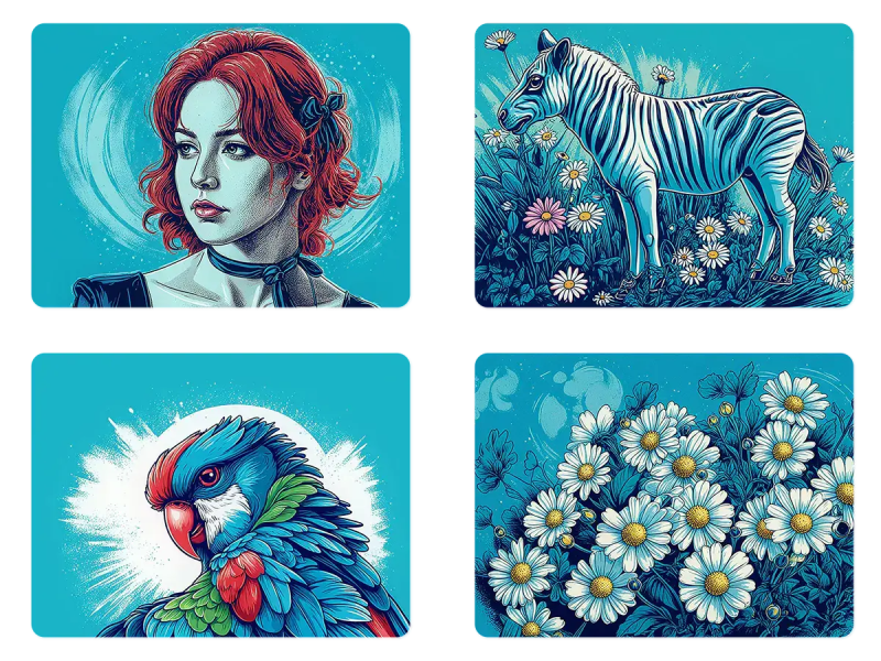 Style Transfer Creative Ai Tools - Landscape Image Collection - Mobile Quality