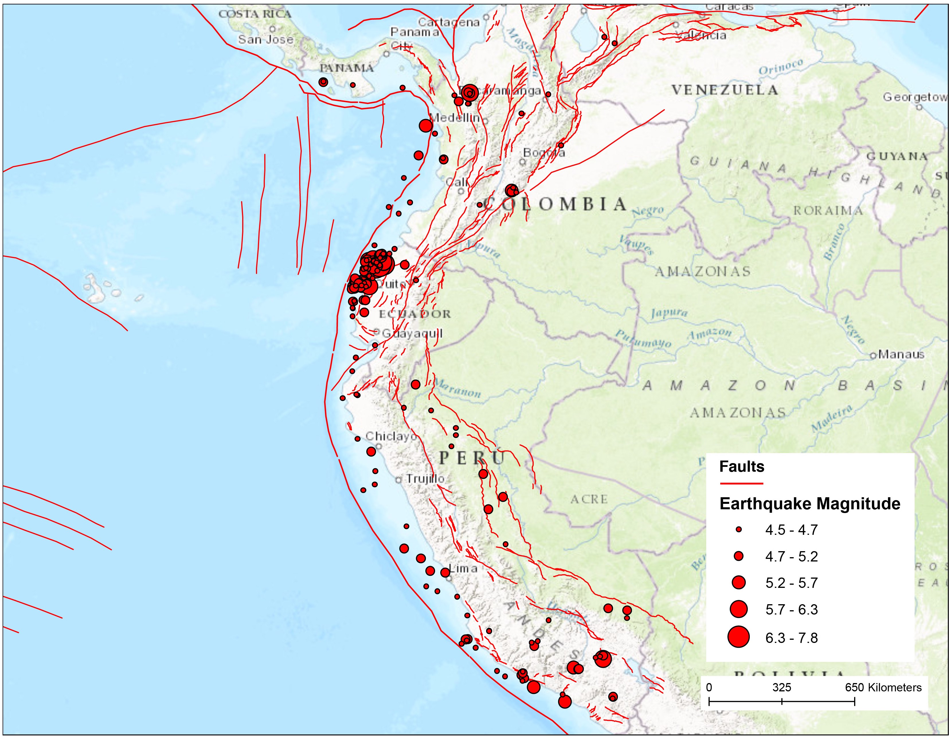 North American Earthquake Fault Lines Map South America Fault Map 