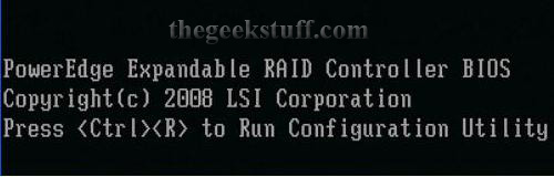 Ctrl-R Launch RAID Controller on Dell PowerEdge T105 Ctrl-R Launch RAID Controller on Dell PowerEdge T105 Server
