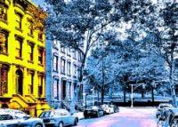 A photo illustration of 6 South Oxford Street in Fort Greene (Compass)