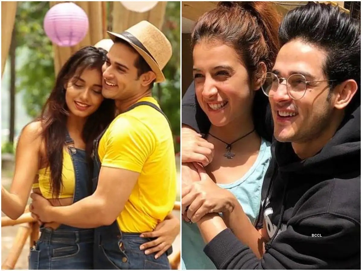 Divya Agarwal, Priyank Sharma, Benafsha Soonwallah's love triangle is quite  messy; here's all you need to know | The Times of India