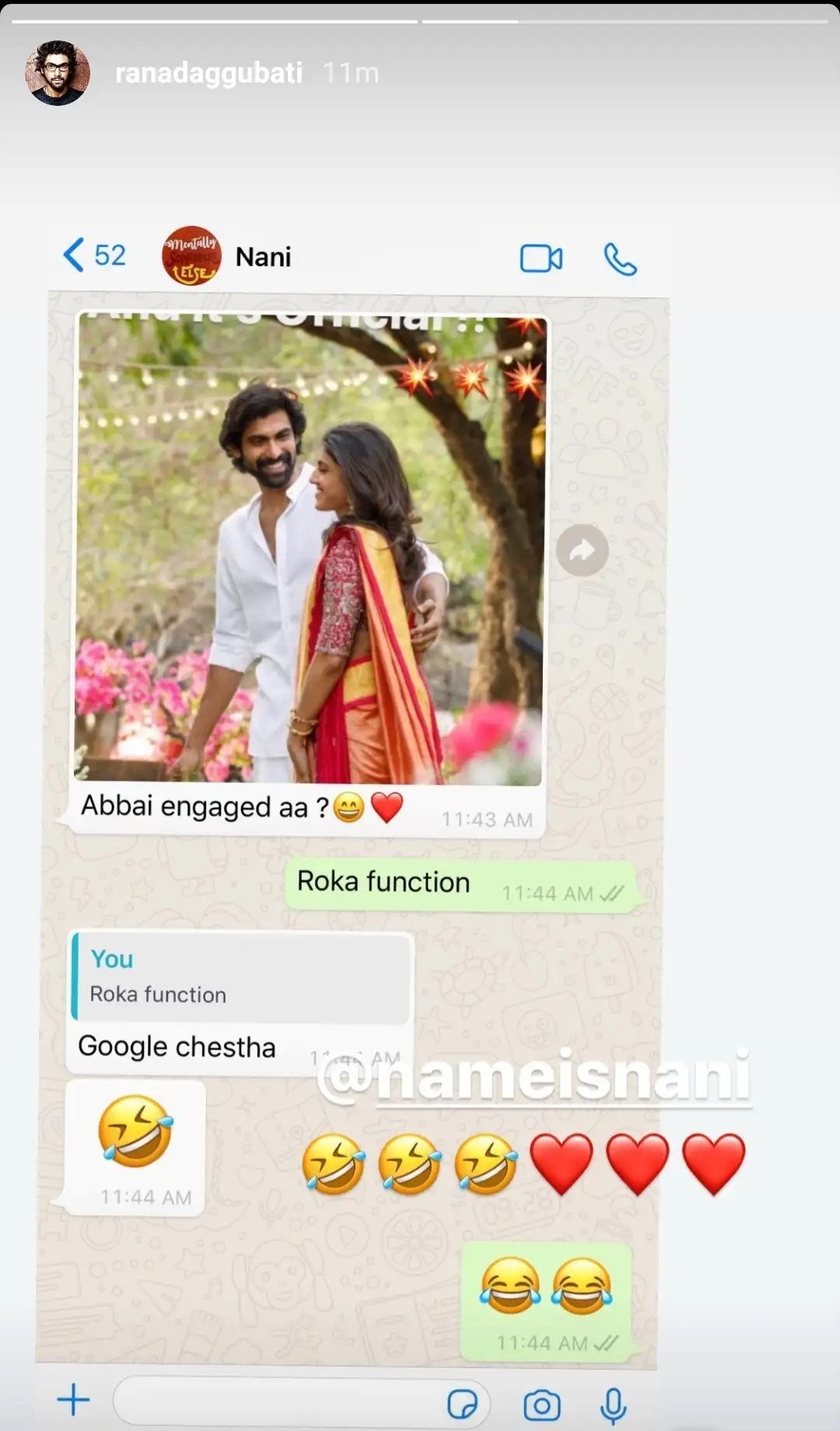 Rana Daggubati And Miheeka Bajaj Have A Roka Ceremony | Telugu Movie News - Times Of India 1838_x_1080_jpg
