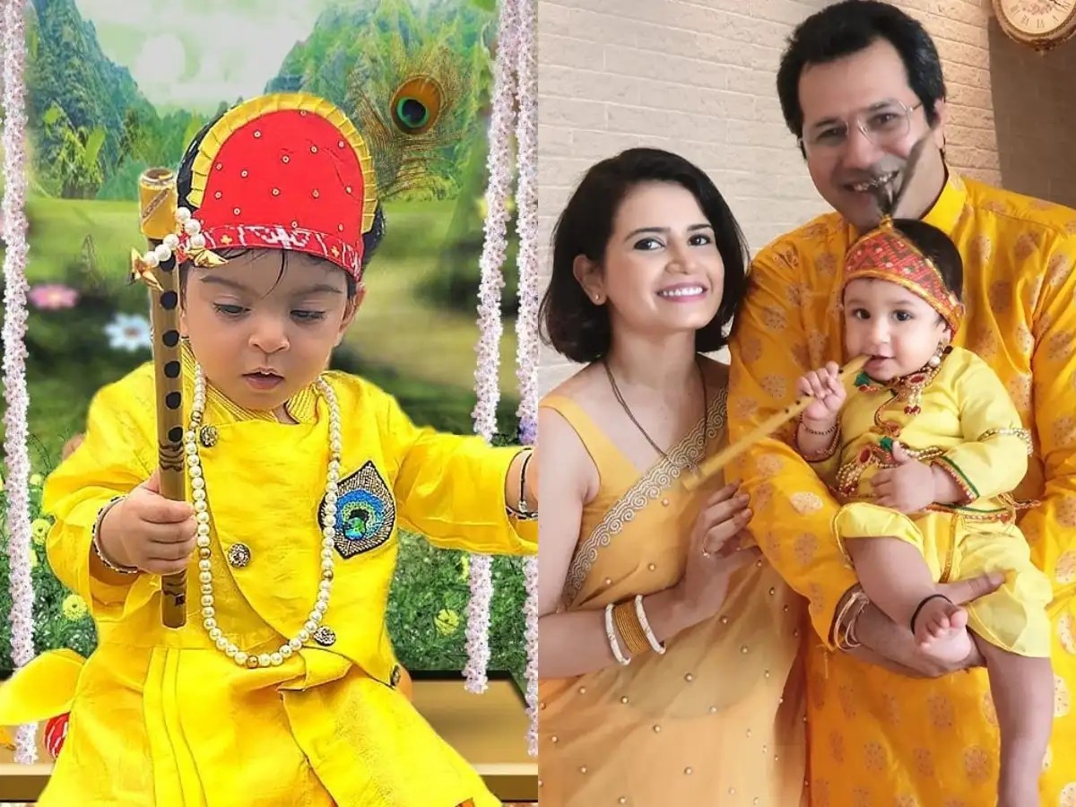 Tv Celebs Dress Up Their Adorable Babies As Krishna And Radha On Janmashtami These Photos Will Melt Your Heart The Times Of India