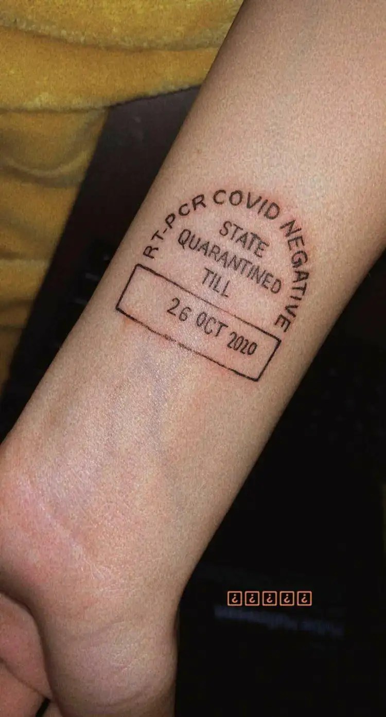 Vikas Malani Covidtattoos How The Pandemic Inspired Body Art Times Of India
