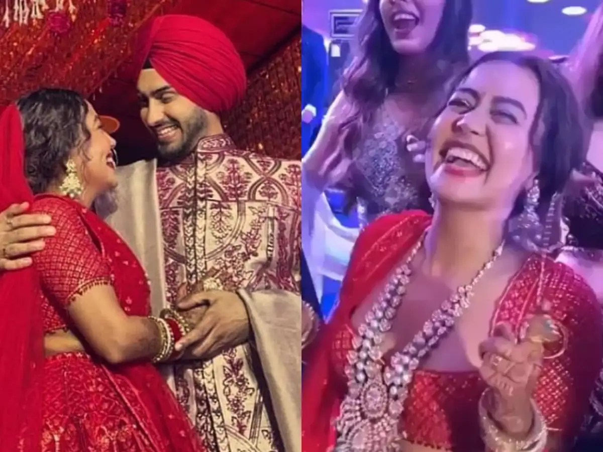 Neha Kakkar Wedding Photos Images Marriage Pics Neha Kakkar And Rohanpreet Singh Unleash Desi Swag On Their Wedding Day A Look Of The Couple Dancing Their Hearts Out On Punjabi Beats
