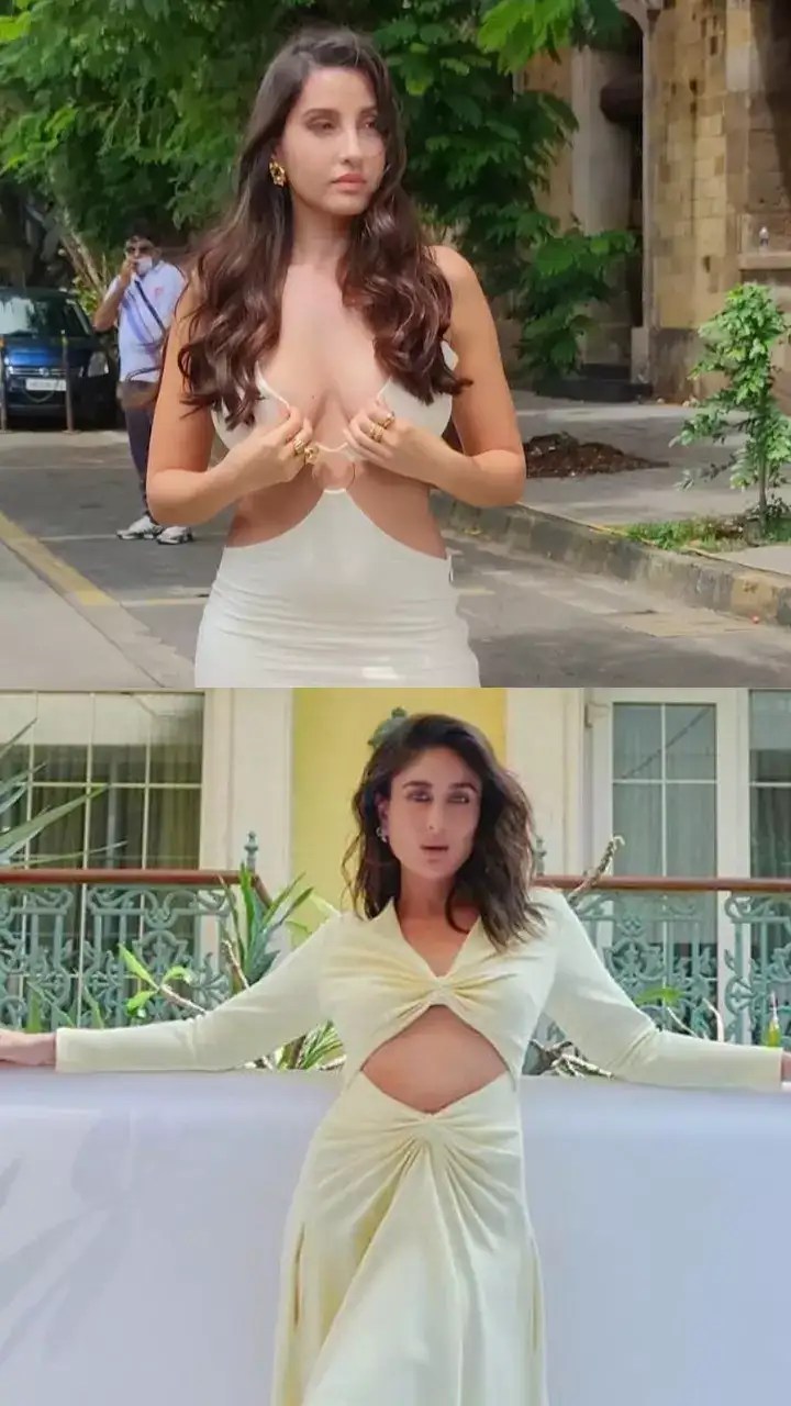 Nora Fatehi, Katrina Kaif, Kareena Kapoor Khan: Actresses who made a bold  statement in cutout dresses | Times of India