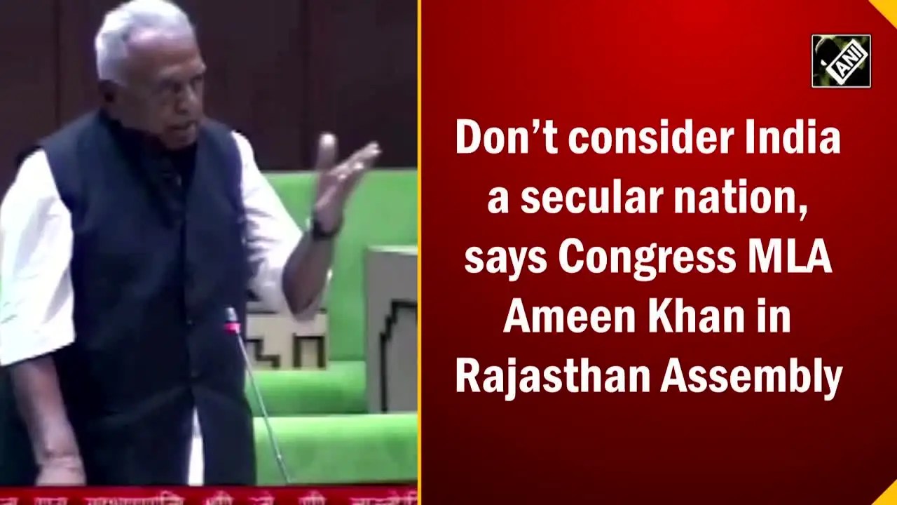 Don’t consider india a secular nation, says congress mla ameen khan in