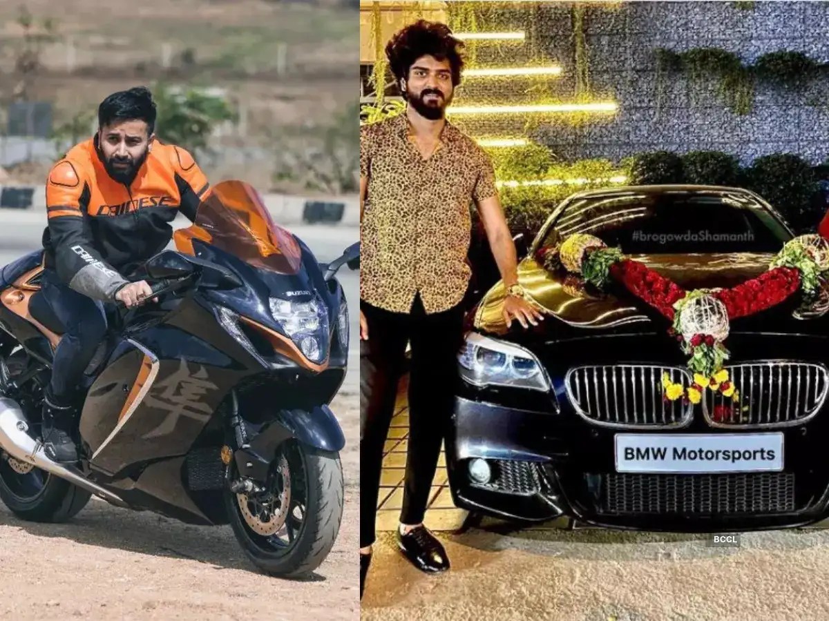 From Chandu Gowda to Shamanth Gowda: Celebs who own luxurious bikes and cars