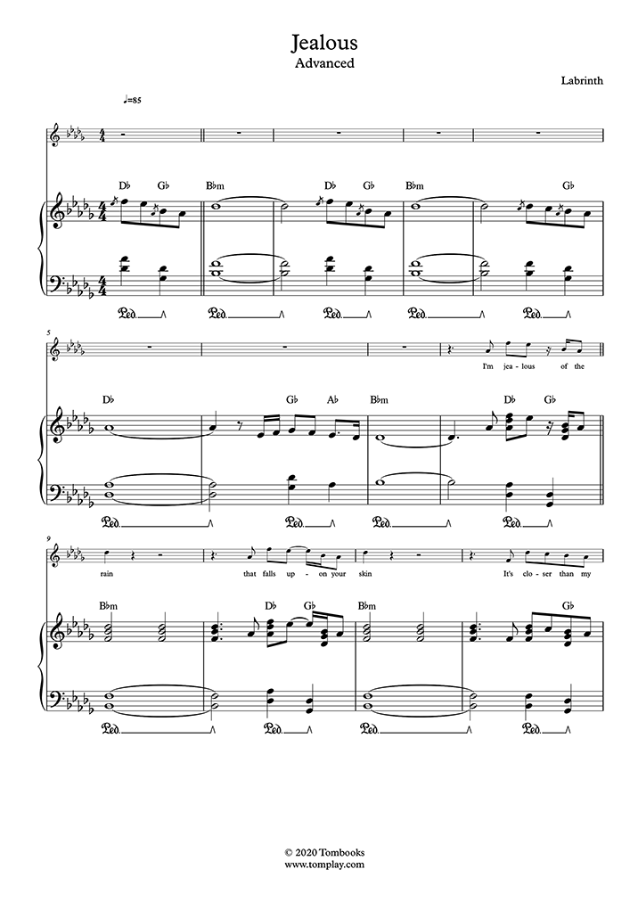 images Jealous Labrinth Piano Sheet Music tomplay