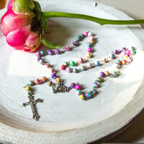 Colorful Clay Bead Rosary