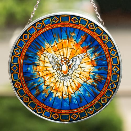 Holy Spirit Stained Glass Roundel