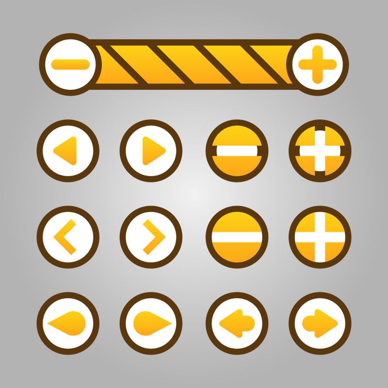 Increase And Decrease Buttons With Power Bars 2884280 Vector Art At Vecteezy - City Illustrations - Artistic Ultra HD Collection