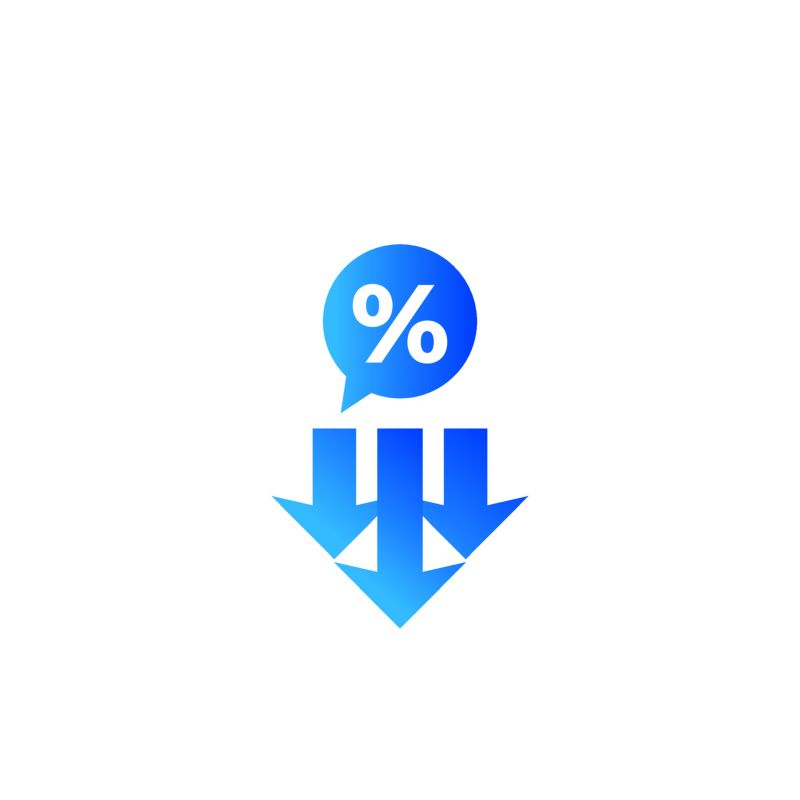 Sales Profit Decrease Reduction Icon Download On Iconfinder - Minimal Art Collection - 8K Quality