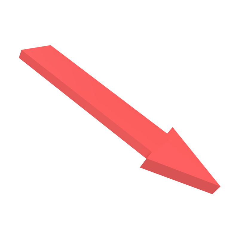 3d Decrease Graph Concept Rendered Illustration 9312422 Png - Download Creative Geometric Wallpaper | HD