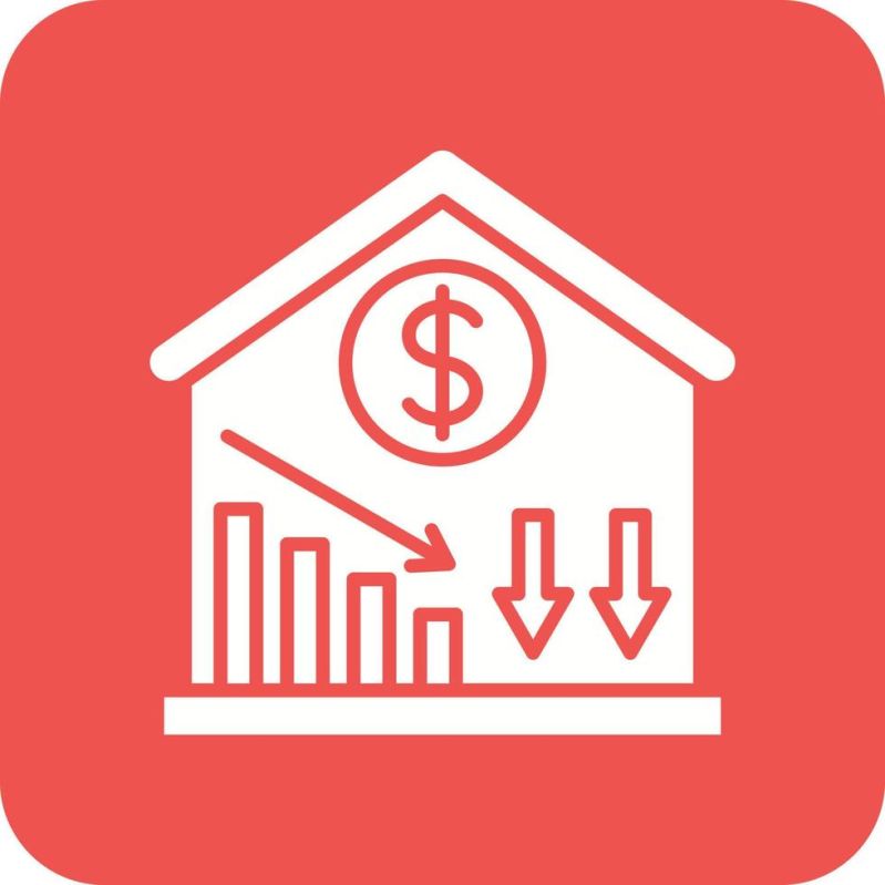 Oil Price Decrease Glyph Round Corner Background Icon 16007165 Vector - Light Image Collection - Ultra HD Quality