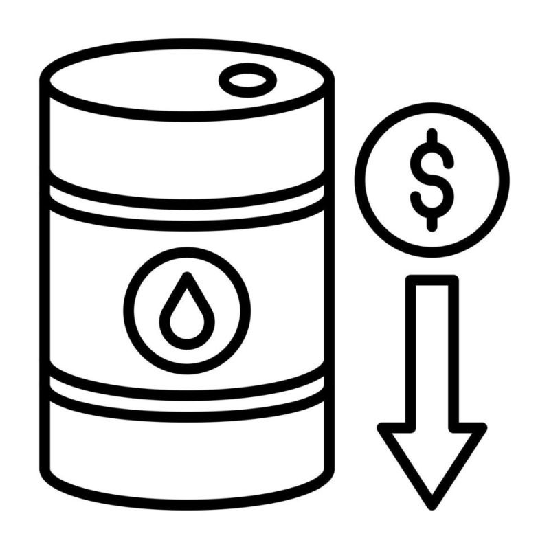 Oil Price Decrease Vector Icon 33153675 Vector Art At Vecteezy - Full HD Dark Photos for Desktop