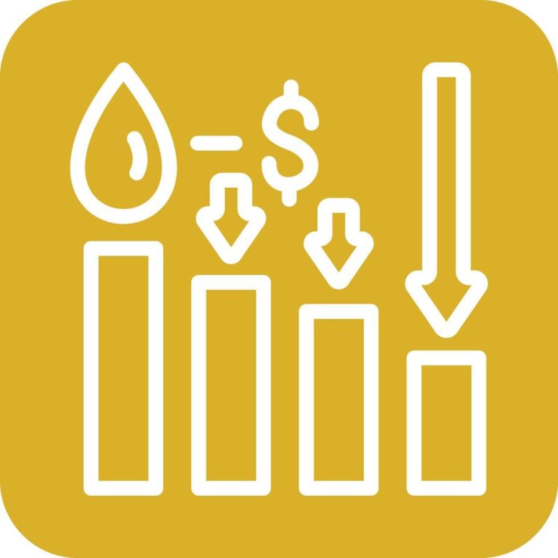Premium Vector Oil Price Decrease Icon Vector Image Can Be Used For - Premium Landscape Photo Gallery - Retina