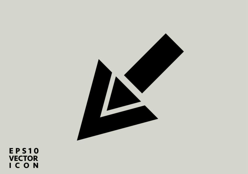 Premium Vector Decrease Icon Direction Sign Navigation Vector Down - Minimal Illustrations - Stunning Desktop Collection