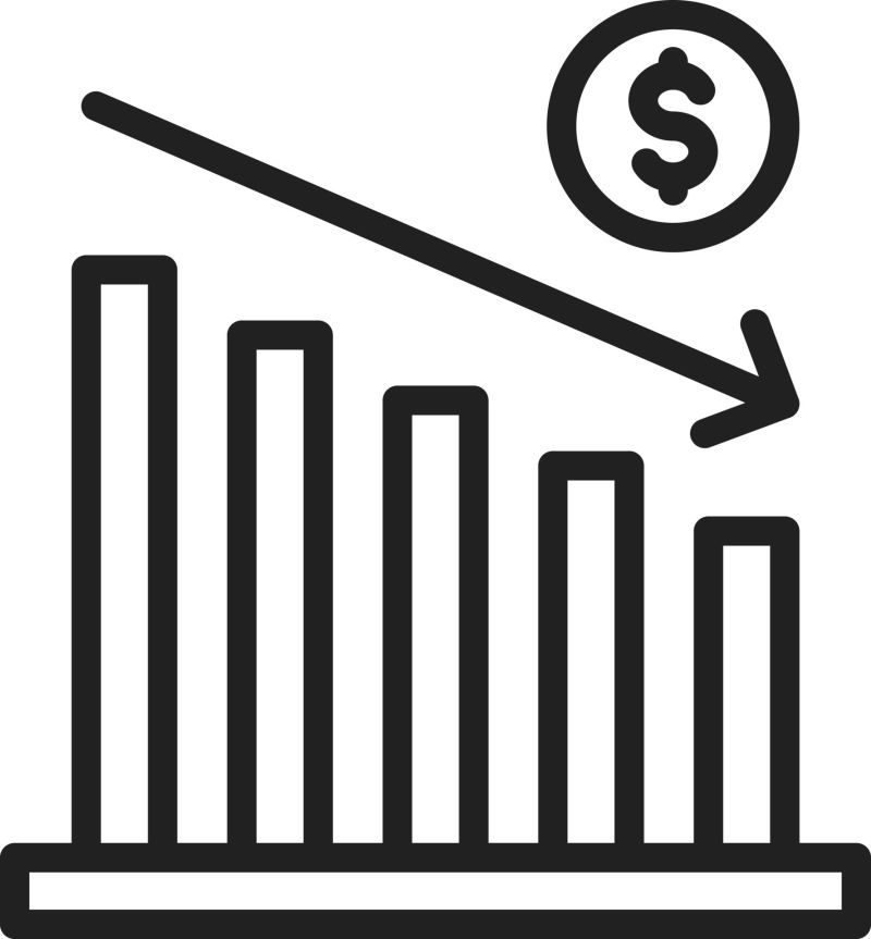 Decrease Icon Vector Symbol Design Illustration 26627770 Vector Art At Vecteezy - Premium City Picture Gallery - Full HD