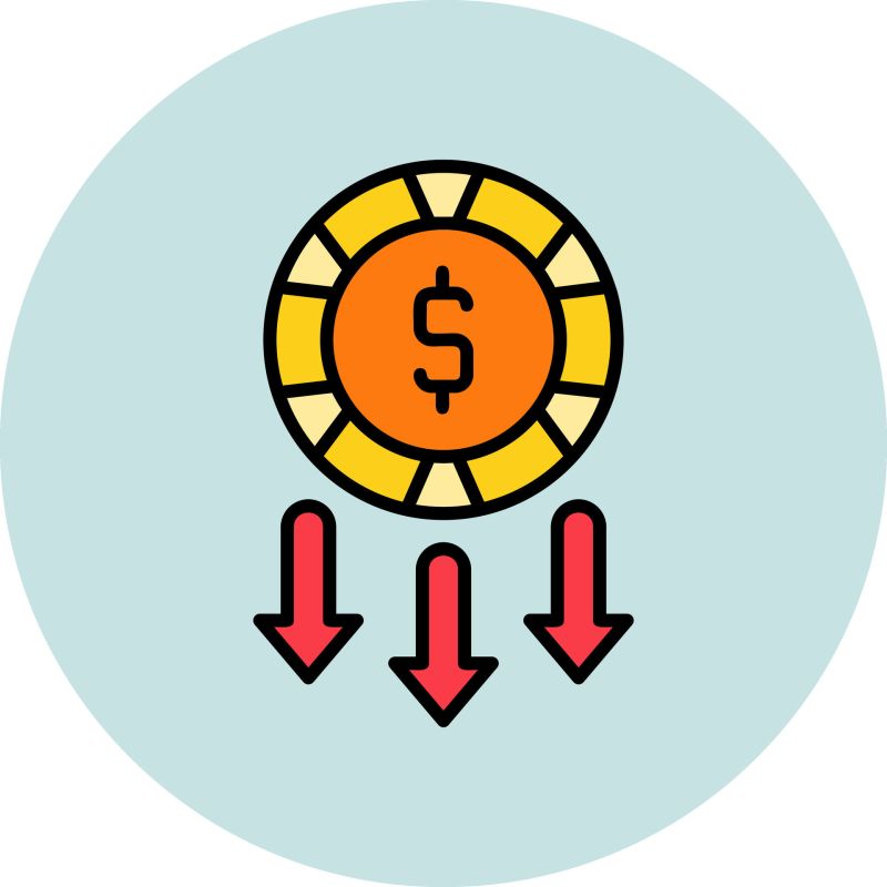 Decrease Line Icon 26634592 Vector Art At Vecteezy - Sunset Wallpaper Collection - Retina Quality