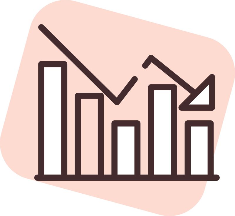 Chart Decrease Vector Svg Icon Svg Repo - Download Ultra HD City Pattern | Desktop