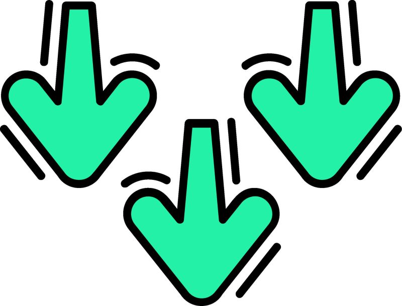 Decrease Line Filled Icon 36622532 Vector Art At Vecteezy - Premium Nature Design Gallery - Retina