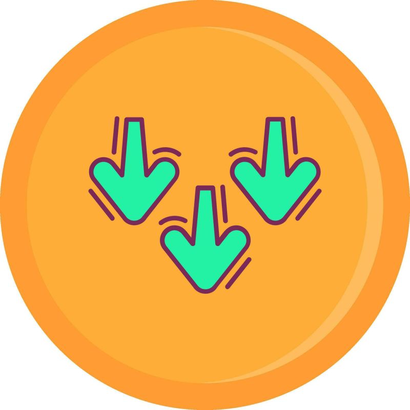 Decrease Line Filled Icon 36622532 Vector Art At Vecteezy - Premium Ocean Image Gallery - HD