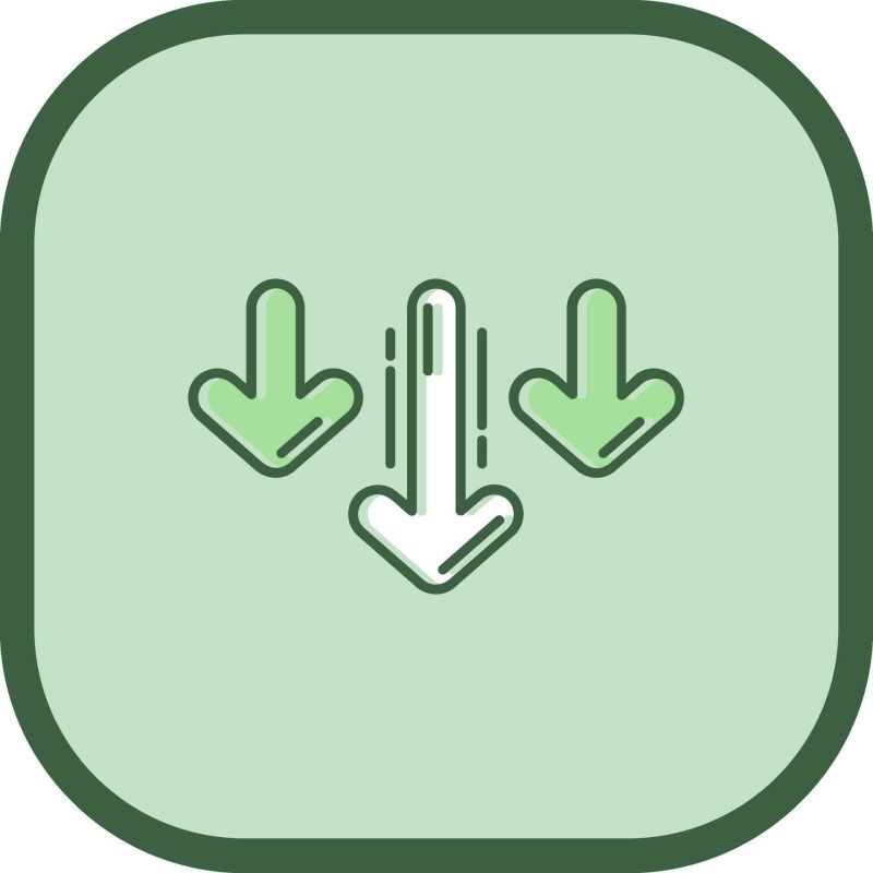 Decrease Line Filled Sliped Icon 37000581 Vector Art At Vecteezy - Best Mountain Wallpapers in Ultra HD