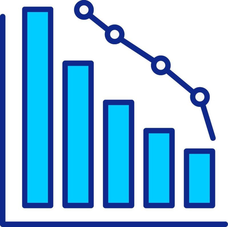 Decrease Blue Line Filled Icon 38901943 Vector Art At Vecteezy - Retina Ocean Photos for Desktop