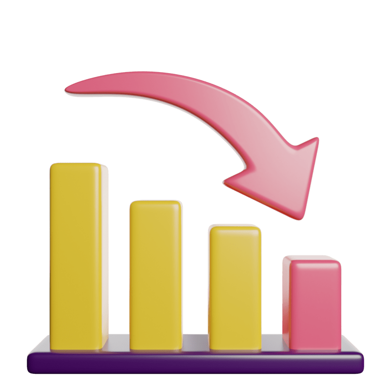 Decrease Analytics Graph Down Chartt Vector Decrease Analytics Graph Png And Vector With - Geometric Arts - Ultra HD Retina Collection