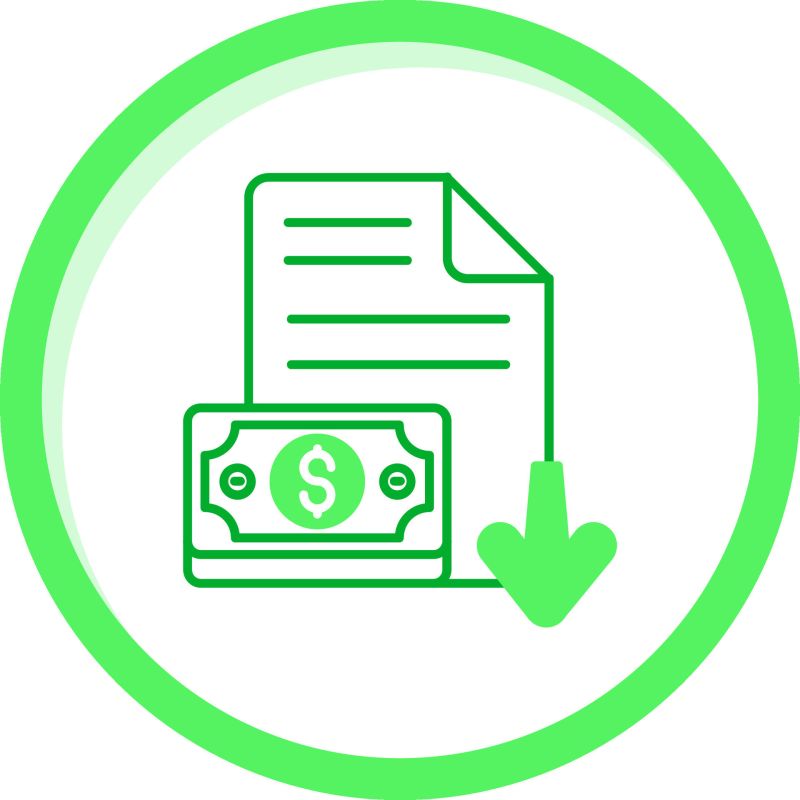 Mix Icon For Decline Decrease And Reduce Stock Vector Illustration - Premium Light Picture Gallery - Retina