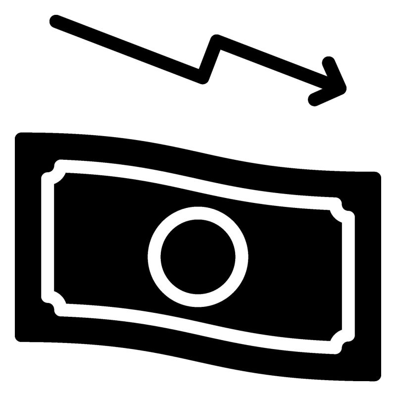 Decrease Glyph Icon 53900753 Vector Art At Vecteezy - Premium Retina Vintage Patterns | Free Download